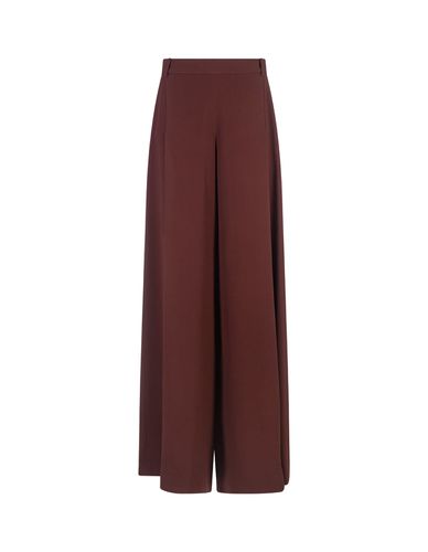 Brown Wide Palazzo Trousers - Ermanno Scervino - Modalova