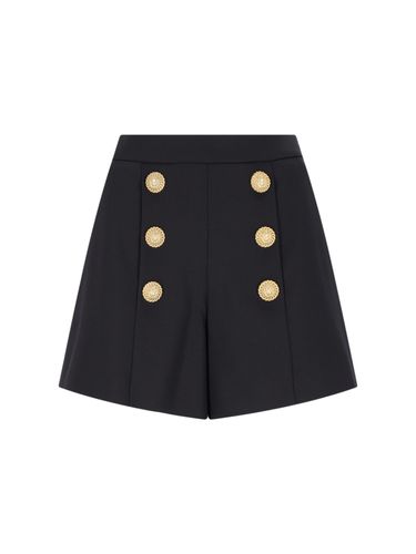 Balmain Gold Button Shorts - Balmain - Modalova