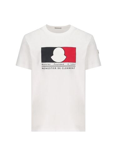 Logo Printed Crewneck T-shirt - Moncler - Modalova