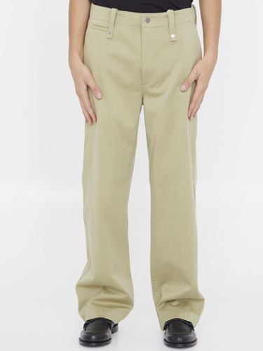 Burberry Baggy Pants In Cotton - Burberry - Modalova