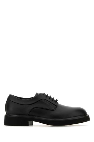 Black Leather Cervantes Lace-up Shoes - Ferragamo - Modalova