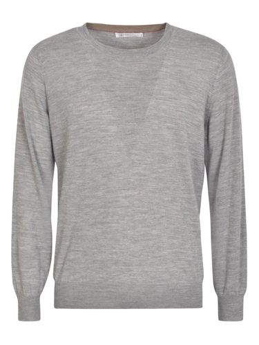 Crew Neck Fine Gauge Jumper - Brunello Cucinelli - Modalova