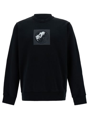 Crewneck Sweatshirt With Logo Print In Cotton Man - Stone Island - Modalova