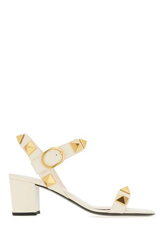 Ivory Leather Sandals - Valentino Garavani - Modalova