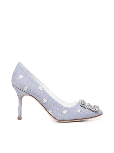 Manolo Blahnik Daisy Denim Pumps - Manolo Blahnik - Modalova