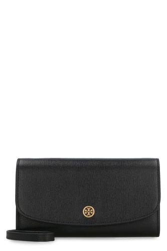 Robinson Leather Wallet On Chain - Tory Burch - Modalova