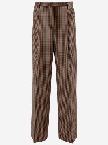 Wool Pants With Check Pattern - Dries Van Noten - Modalova