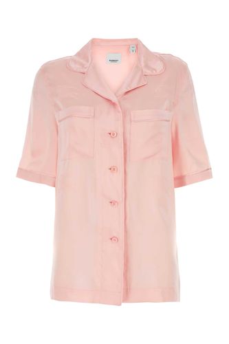 Burberry Pastel Pink Satin Shirt - Burberry - Modalova