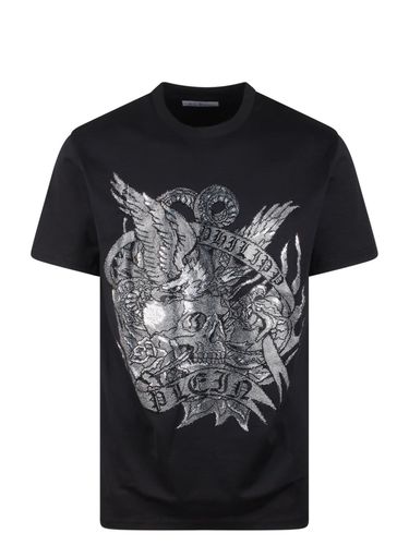 Ss Tattoo Round Neck T-shirt - Philipp Plein - Modalova