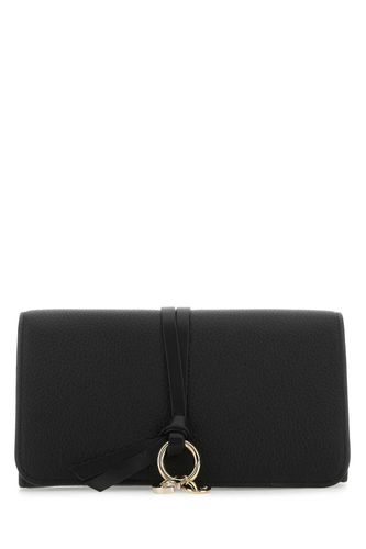 Black Leather Alphabet Wallet - Chloé - Modalova