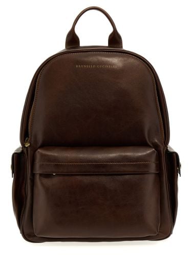 Brunello Cucinelli Leather Backpack - Brunello Cucinelli - Modalova