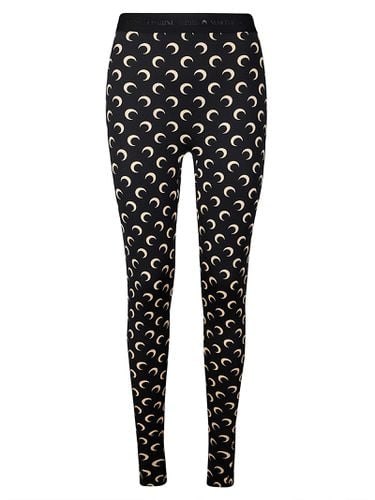 Moon Printed Jersey Stirrup Leggings - Marine Serre - Modalova