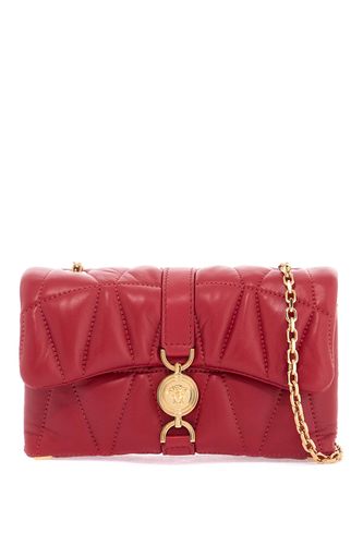 Cleio Small Red Leather Crossbody Bag - Versace - Modalova