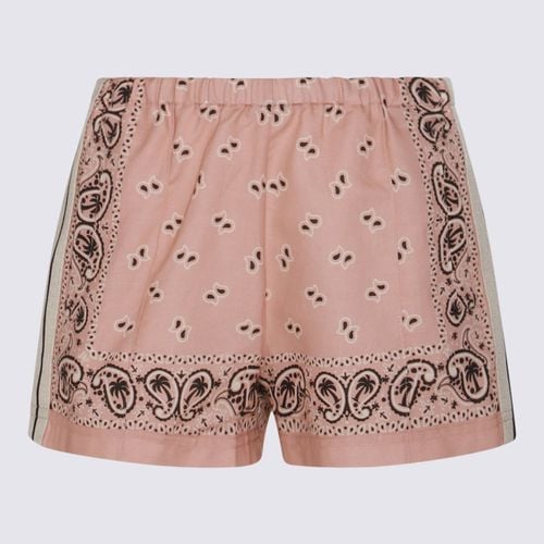 Palm Angels Pink Linen Shorts - Palm Angels - Modalova