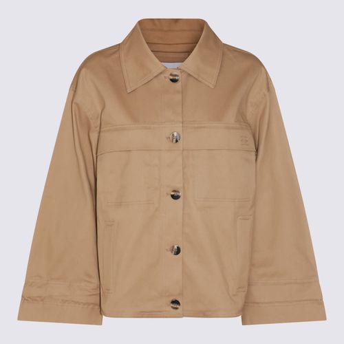 Ganni Beige Cotton Casual Jacket - Ganni - Modalova