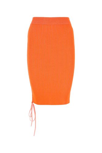 Orange Viscose Blend Skirt - Off-White - Modalova