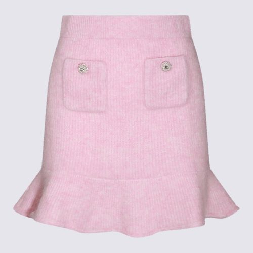 Self-portrait Pink Wool Mini Skirt - self-portrait - Modalova