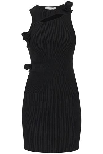 Asymmetric Flower Knitted Mini Dress - Coperni - Modalova