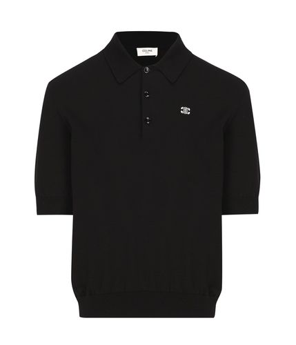 Triomphe Logo Embroidered Polo Shirt - Celine - Modalova