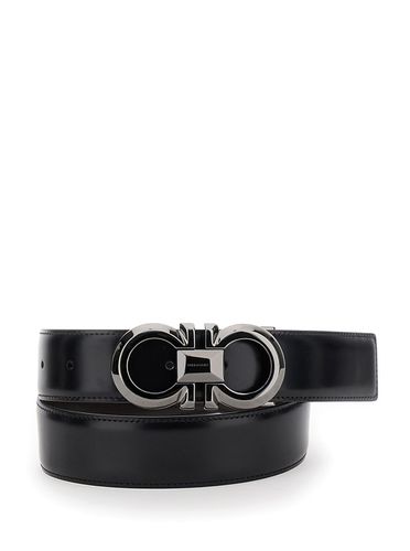 Reversible Belt With Gancini Buckle In Leather Man - Ferragamo - Modalova