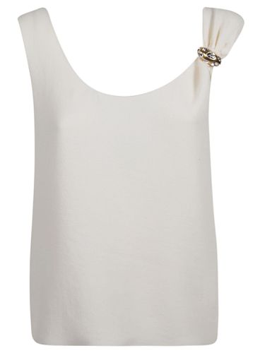 Embellished Shoulder Tank Top - Blumarine - Modalova