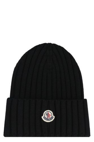 Moncler Ribbed Knit Beanie - Moncler - Modalova