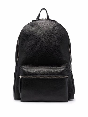 Black Calf Leather Micron Backpack - Orciani - Modalova