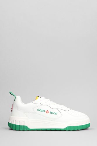 Tennis Court Sneakers In White Leather - Casablanca - Modalova
