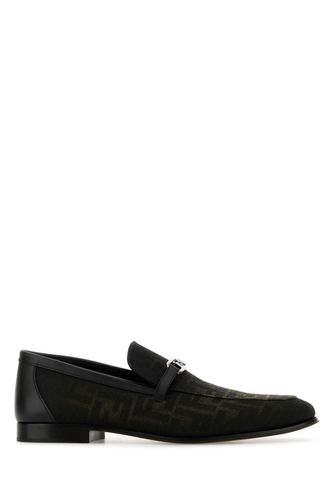 Embroidered Jacquard O Lock Loafers - Fendi - Modalova