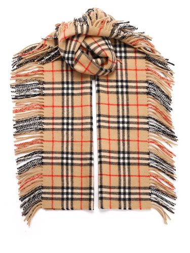 Happy Scarf In Check Cashmere - Burberry - Modalova