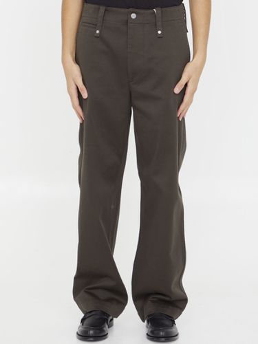 Burberry Baggy Pants In Cotton - Burberry - Modalova