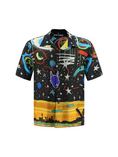 Starry Night Bowling Shirt - Palm Angels - Modalova