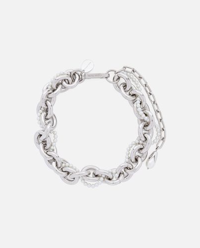 Xl Pearl & Chain Necklace W/ Encased Pearl Flower - Simone Rocha - Modalova