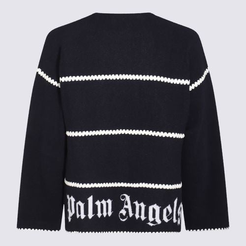 Wool Blend Pa Monogram Sweater - Palm Angels - Modalova