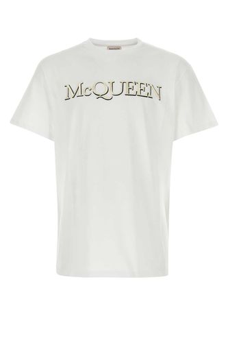 White Cotton Oversize T-shirt - Alexander McQueen - Modalova
