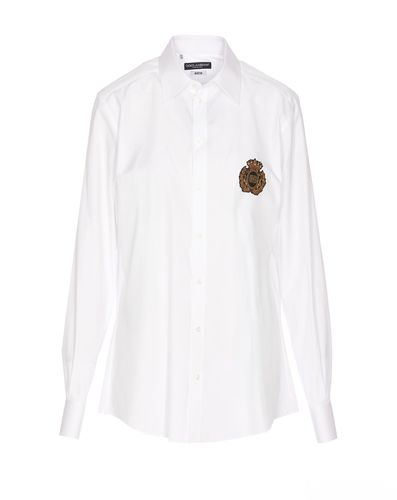 Araldico Patch Shirt - Dolce & Gabbana - Modalova