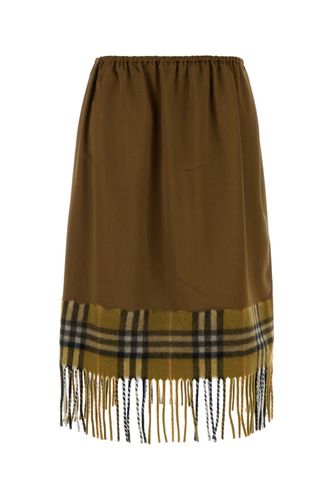 Burberry Biscuit Satin Skirt - Burberry - Modalova