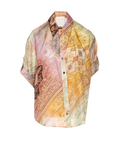 Zimmermann Tallow Relaxed Shirt - Zimmermann - Modalova