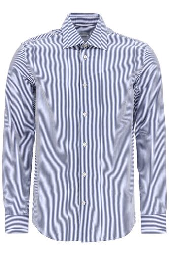 Slim Fit Twill Shirt For Men - Vincenzo Di Ruggiero - Modalova