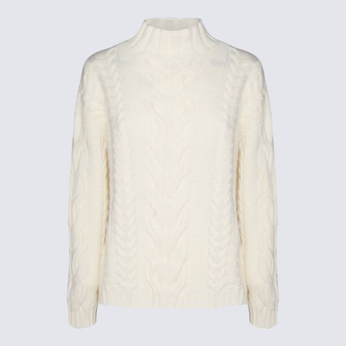 Malo White Wool Knitwear - Malo - Modalova
