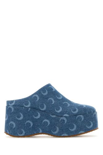 Marine Serre Printed Denim Clogs - Marine Serre - Modalova