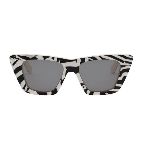 Cl40187i 3 Dots 99e Black And Ivory Sunglasses - Celine - Modalova