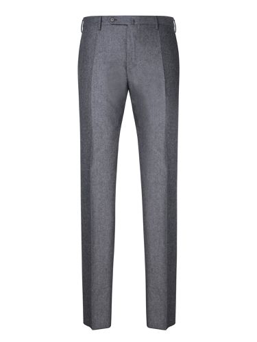 Slim Fit Wool Trousers In Mãlange - Incotex - Modalova