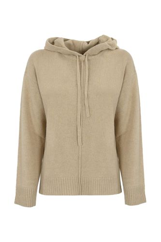 Beige Cashmere Knit Sweatshirt With Hood - Weekend Max Mara - Modalova