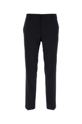 Midnight Blue Stretch Wool Pant - Prada - Modalova