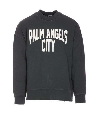 Pa City Washed Sweatshirt - Palm Angels - Modalova