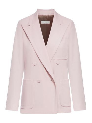 Old Rose Double-breasted Blazer - Dries Van Noten - Modalova