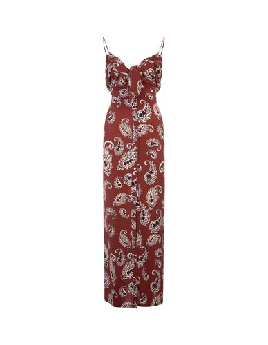 Printed Long Dress With Knot - Paco Rabanne - Modalova