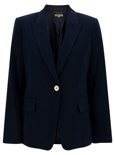 Single-breasted Jacket With Golden Buttons In Tech Fabric Woman - MICHAEL Michael Kors - Modalova