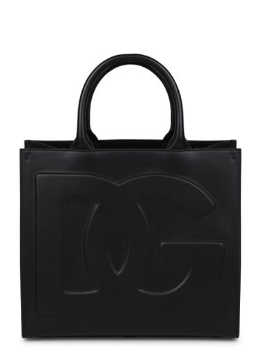 Embossed-logo Leather Bag - Dolce & Gabbana - Modalova
